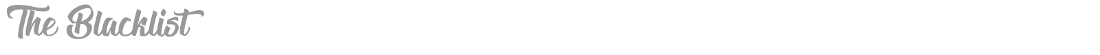 The Blacklist font preview